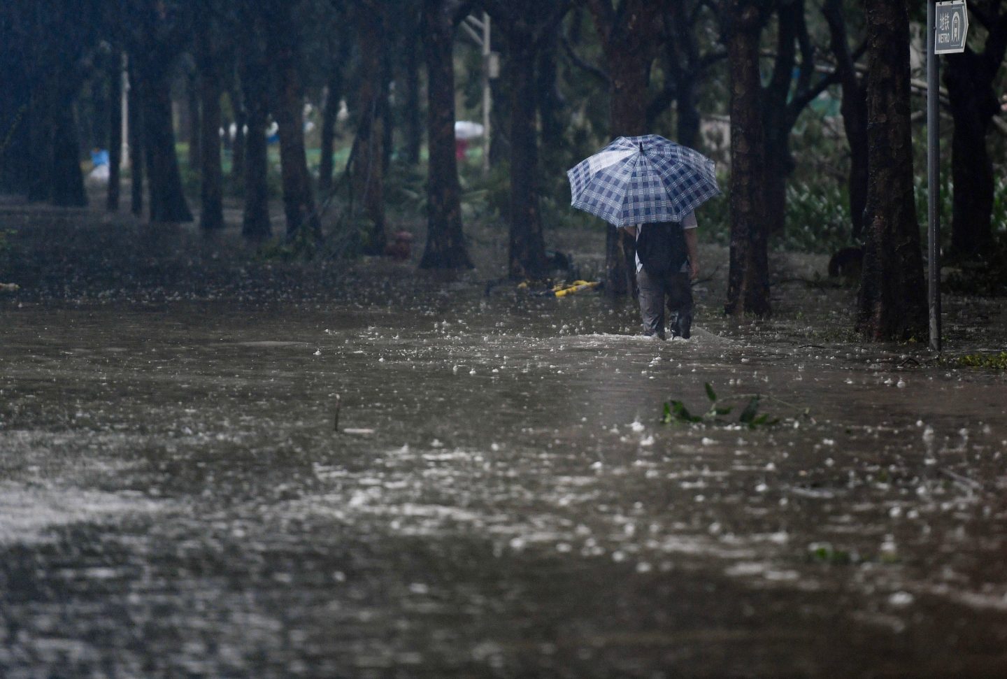 Typhoon Mangkhut flooded in Shenzhen