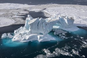 <p>The berg-filled waters of the Weddell Sea in the Antarctic are commonly thought to be the clearest of any sea. (Image: <a href="https://media.greenpeace.org/archive/Aerial-View-of-Weddell-Sea-in-the-Antarctic-27MZIFJXWP3M8.html">Daniel Beltrá / Greenpeace</a>)</p>