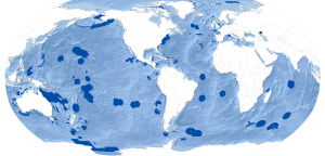 <p>目前，全球7.59%的海洋面积已划为海洋保护区。图示来源：<a href="https://www.protectedplanet.net/MPA_Map.pdf">UNEP-WCMC / IUCN</a></p>