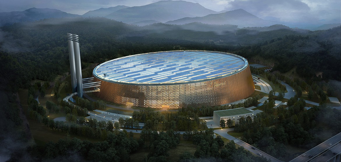 The Shenzhen East Waste-to-Energy Plant is scheduled to go online in 2020. (Illustration: Beauty & the Bit)