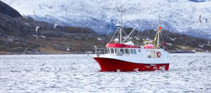<p>（图片来源：<a href="http://www.thinkstockphotos.co.uk/image/stock-photo-fishing-boat-at-sea-in-arctic-environment/507840510">kjekol</a>）</p>