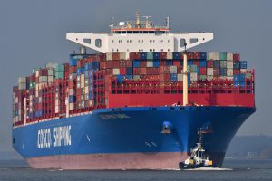 <p>COSCO is the one of world&#8217;s largest shipping company and ranks 23rd by revenue among the 100 largest ocean corporations (Image: Martin Witte / Alamy)</p>