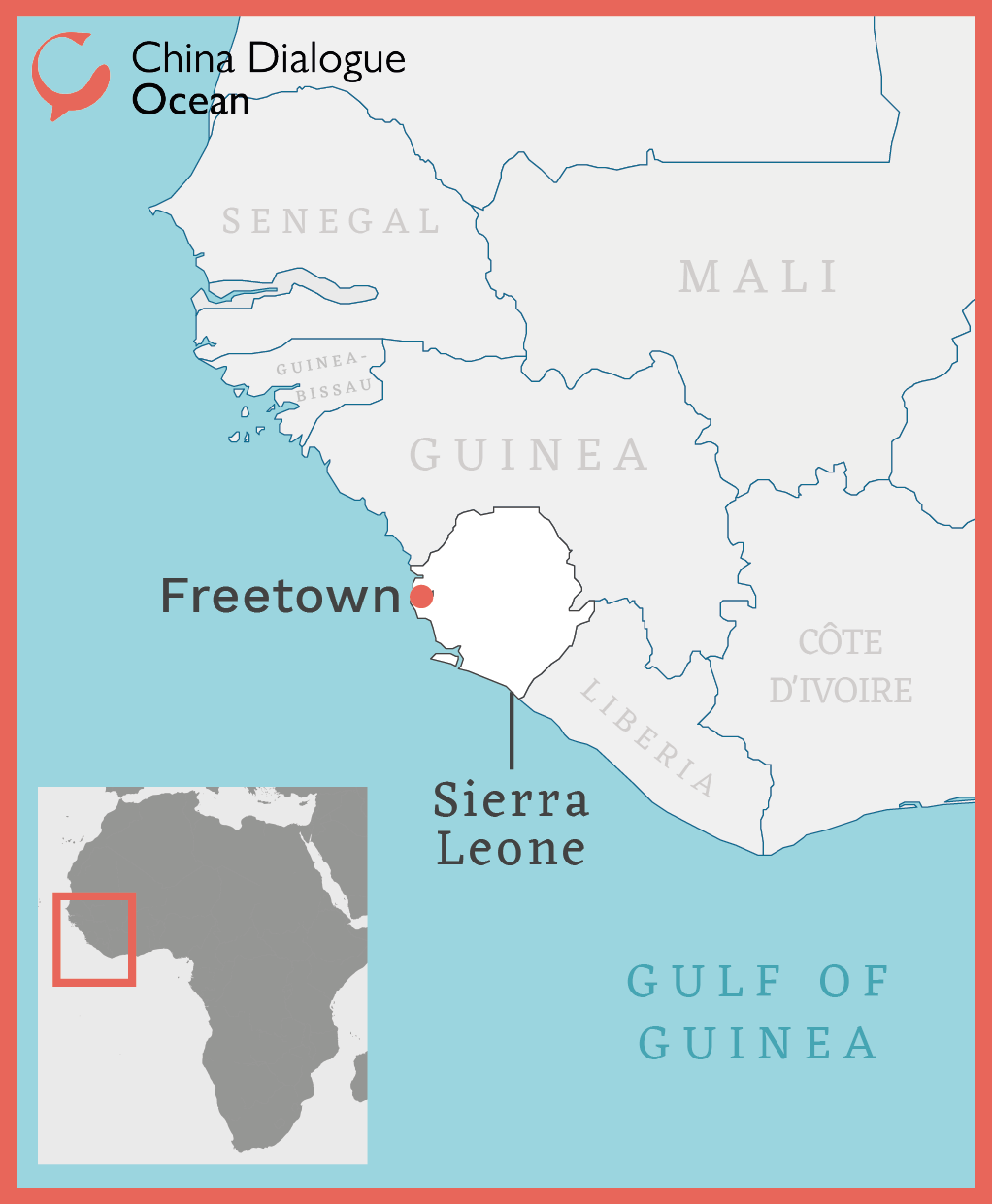 sierra leone west africa map